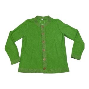 Green Button Up Cardigan